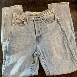 Levi's Wedgie Distressed Straight Leg Jeans